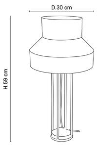 MARKET SET Singapour table lamp, magenta masala