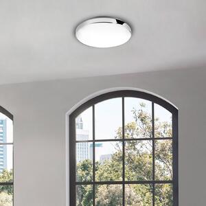 Briloner Brilo LED bathroom ceiling lamp, chrome, Ø 28.5 cm