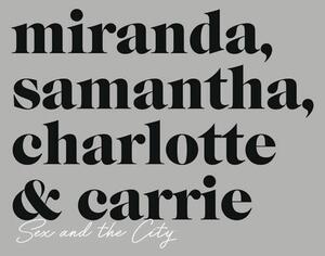 Art Poster Sex and The City - Names, (26.7 x 40 cm)
