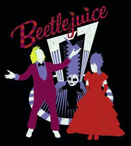 Art Poster Beetlejuice - Ball time, (40 x 40 cm)