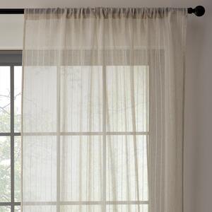 Lucia Slot Top Voile Panel Linen Curtains Linen