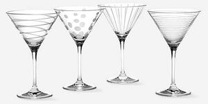 Mikasa Cheers Set of 4 Martini Glasses
