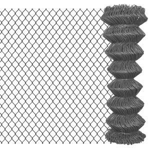 Chain Link Fence Steel 15x1.25 m Grey