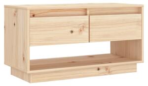 TV Cabinet 74x34x40 cm Solid Wood Pine