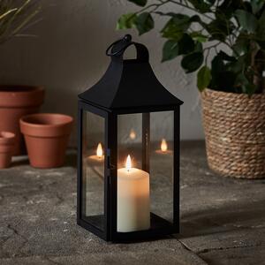 34cm Albury Black Garden Lantern with TruGlow® Candle