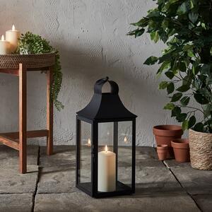 45cm Albury Black Garden Lantern with TruGlow® Candle