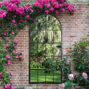 Lotus Garden Outdoor Mirror, 160x75cm Black