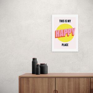 Happy Place Print Pink