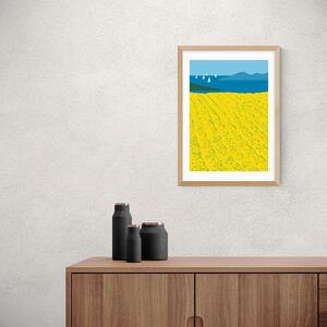 East End Prints Immortelle Fields Print Yellow
