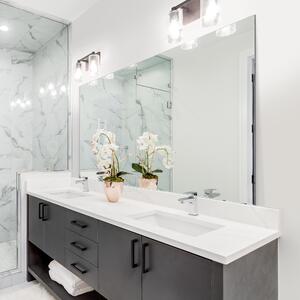 Large Bathroom Circuitt Mirror, 150x100cm Clear