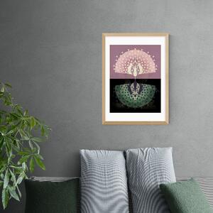 Peacock Print Pink/Green/Black