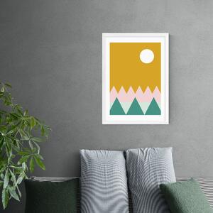 Sun and Pine Print Yellow/Pink/Green