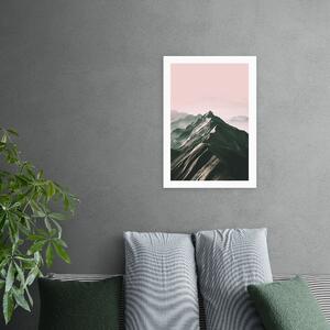 East End Prints Mountain Print Pink