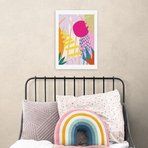 East End Prints Happiness Print MultiColoured