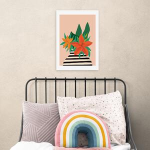 Tiger Lily Print Orange/Green/Pink