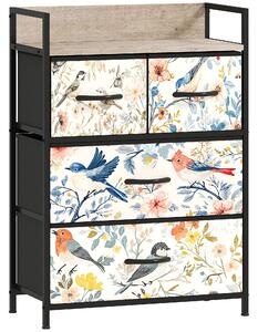 HOMCOM 4-Drawer Chest of Drawers - White