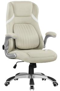 Vinsetto Linen-Look Office Chair, with Adjustable Height and Tension - Beige