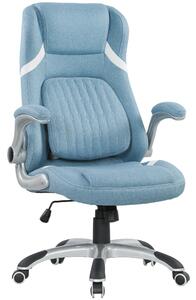 Vinsetto Linen-Look Office Chair, with Adjustable Height and Tension - Blue
