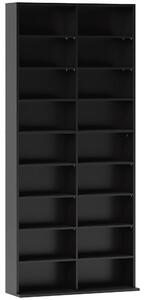 HOMCOM 640 CD Storage Tower - Black
