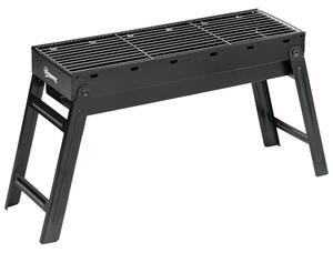 Outsunny Foldable Charcoal Grill - Black