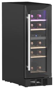 HOMCOM 16 Bottle Dual Zone 5-18℃ Wine Fridge - Black