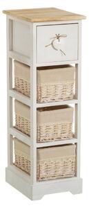 Chest of drawers SWEET HEART Cream Natural 26 x 32 x 81 cm