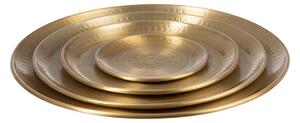 Set of trays Golden 47,6 x 47,6 x 8,5 cm (4 Units)