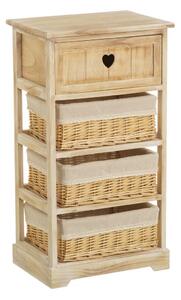 Chest of drawers COUNTRY Natural 40 x 29 x 73 cm