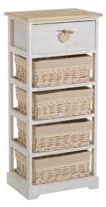 Chest of drawers SWEET HEART Cream Natural 40 x 29 x 90 cm