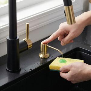 Detergent dispenser for sinks Rea LON Brush Gold