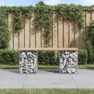 Garden Bench Gabion Design 103x31x42 cm Solid Wood Pine