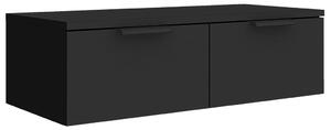 Wall Cabinet Black 68x30x20 cm Engineered Wood