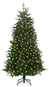 Artificial Pre-lit Christmas Tree Green 180 cm PVC&PE