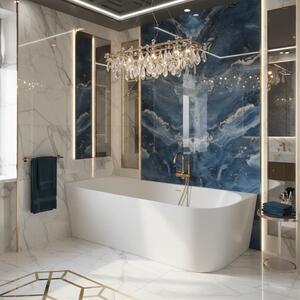 Corner Acrylic Bathtub Bellanto Slim 170 Left