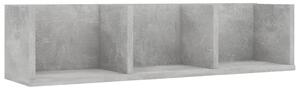 CD Wall Shelf Concrete Grey 75x18x18 cm Engineered Wood