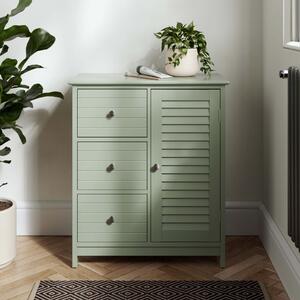 Nautical 3 Drawer Cabinet Unit Sage