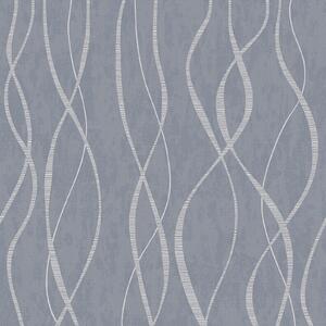 Galerie Wave Blue Large Wallpaper Sample