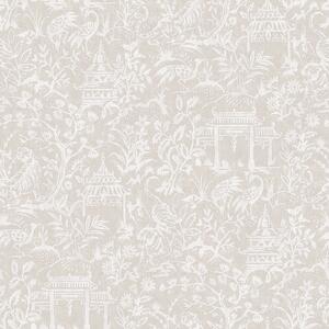 Galerie Chinese Toile Beige A4 Wallpaper Sample
