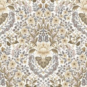 Galerie Floral Paisley Neutral Large Wallpaper Sample