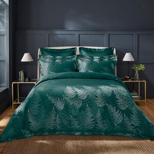 Dorma Emerald Winter Fern Duvet & Pillowcase Set Emerald