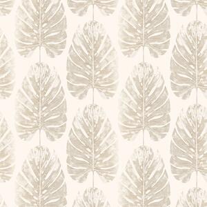 Galerie Monstera Leaf Beige A4 Wallpaper Sample