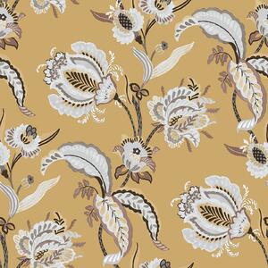 Galerie Floral Paisley Trail Yellow Large Wallpaper Sample