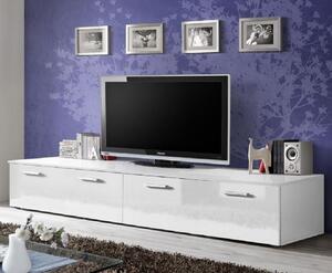 Doswell High Gloss TV Stand With 2 Doors In White