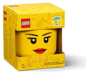 LEGO Small Storage Girl Head Yellow