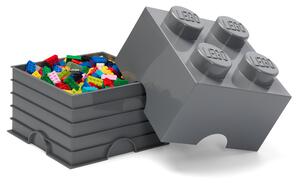 Lego 4 Brick Storage Box Stone (Grey)