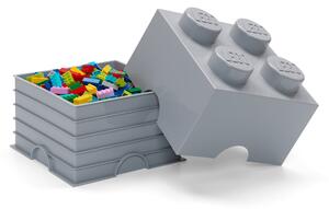 Lego 4 Brick Storage Box Light Grey