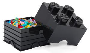 Lego 4 Brick Storage Box Black