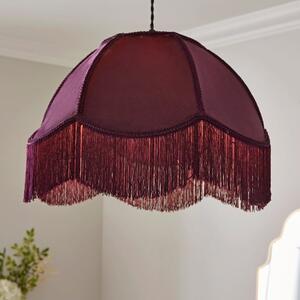 Carmona Fringed Velvet Lamp Shade