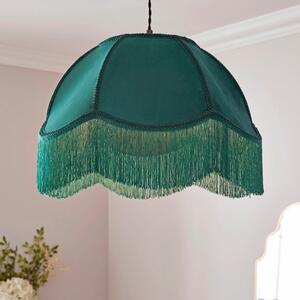 Carmona Fringed Velvet Lamp Shade
