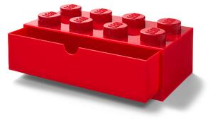 Lego 8 Desk Drawer Red